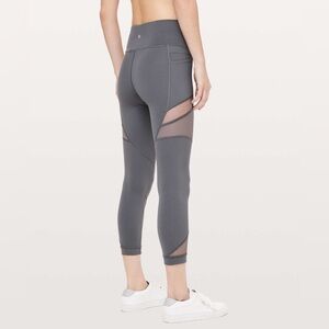 Lululemon Mesh In Motion Crop in Titanium